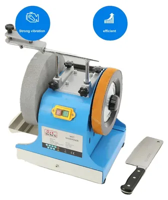 Produktbild von Nass-Schleifmaschine, 10 Zoll Durchmesser, 220V Stromversorgung, 1450U/min Motor Geschwindigkeit, 17,4 kg Gewicht, doppelte Schleifscheiben
