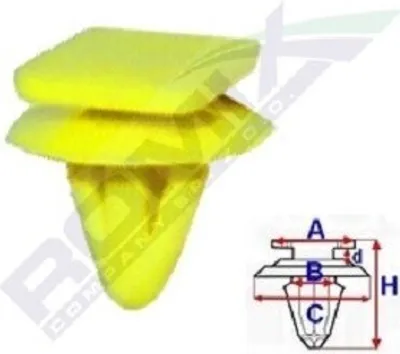 Image de 10x ROMIX C50054 Clip moulure / protection