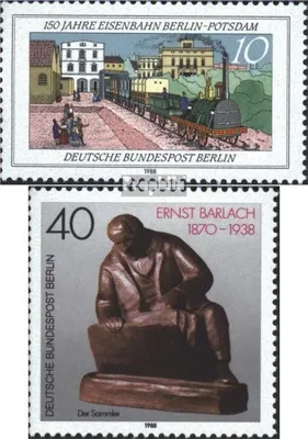 Produktbild von Briefmarken Berlin (West) 1988 Mi 822,823 (kompl.Ausgaben) postfrisch 150 Jahre Eisenbahn