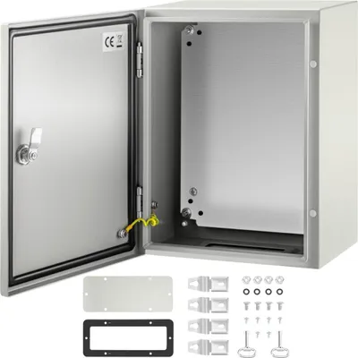 Produktbild von Elektrokasten aus Stahl - Elektrogehäuse - 16 x 12 x 8 Zoll - Kohlenstoffstahl - IP65