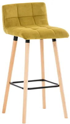 Produktbild von Barhocker HLO-CP33 Samt  gelb