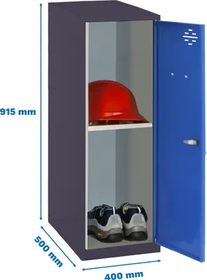 Immagine prodotto di Armadietto Simonrack SIMONLOCKER DISM antracite, blu 8425437119286, 1 armadietto 40,0 x 50,0 x 91,5 cm