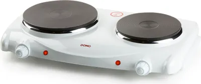 Obrázek produktu pro Domo DO310KP, Bílá, Pracovní deska, Utěsněná plotna, Nerezová ocel, 2 zóna/zón, 2 zóna/zón