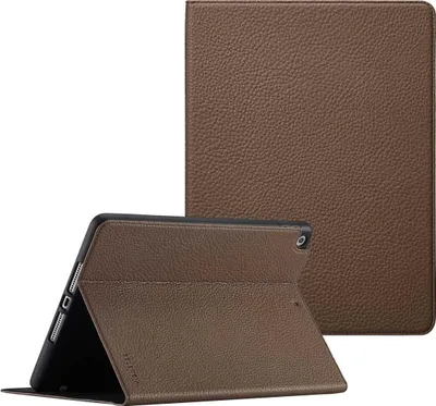 Image de Selencia Riva Bookcase pour Apple iPad 9 (2021) 10.2 inch / iPad 8 (2020) 10.2 inch / iPad 7 (2019) 10.2 inch - Mocha Brown
