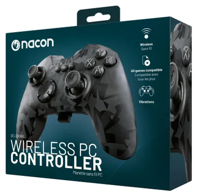 Imagen del producto de NACON GC-200WL, Mando, PC, Botón de retroceso, D-pad, Botón de inicio, Botón de inicio, Analógico/digital, Inalámbrico, RF