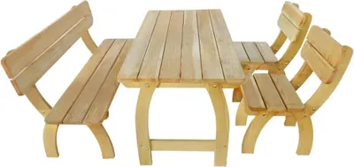 Produktbild von Garten-Essgruppe 4-tlg. Kiefernholz Imprägniert