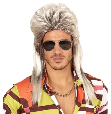 Produktbild von 80er Jahre Vokuhila Perücke blond