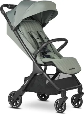 Obrázek produktu pro Kočárek Easywalker Jackey², Pro děti od 0-22 kg, Lehký, Automaticky skládací, Unikátní systém příslušenství, Včetně pláštěnky, Kompatibilní s autosedačkou - Agave Green