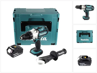 Obrázok produktu pre Akumulátorový vŕtací skrutkovač Makita DDF 451 G1J 18 V 80 Nm + 1x akumulátor 6,0 Ah + Makpac - bez nabíjačky