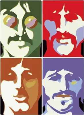 Image de The Beatles - Carte postale "Yellow Submarine" RO9128 (Taille unique) (Coloré)