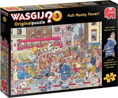 Produktbild von Jumbo Wasgij Original 3- 3 Full Monty Fever 1000 Teile Puzzle (81923) (81923)
