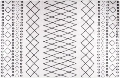 Obrázek produktu pro Koberec pratelný 160 x 230 cm černobílý