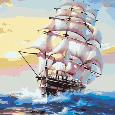 Produktbild von NORIMPEX Maloven nach Nummer Segelboot 40x50cm
