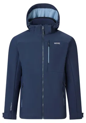 Productafbeelding van Regatta - Fleecejack "Hewitts" voor heren, softshell RG13526 (XL) (Marineblauw/Blauw)