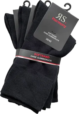 Produktbild von RS Harmony Socken schwarz 3er-Pack Übergrößen