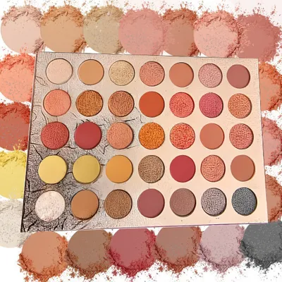 Produktbild von Paleta očních stínů 35 barev Eyeshadow Palette pro ženy Vysoce pigmentovaná kosmetika Sequins Eyes Make Up Cosmetics Eyeshadow Makeup Nude Retoo