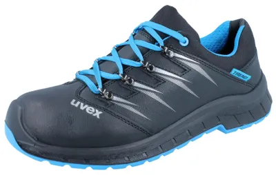 Productafbeelding van uvex 2 trend veiligheidsschoen, enkellange versie, S3, blauw/zwart, blauw/zwart, maat 40