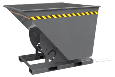Produktbild von STIER Kippbehälter hohe Bauhöhe 1000l 1500kg anthrazitgrau