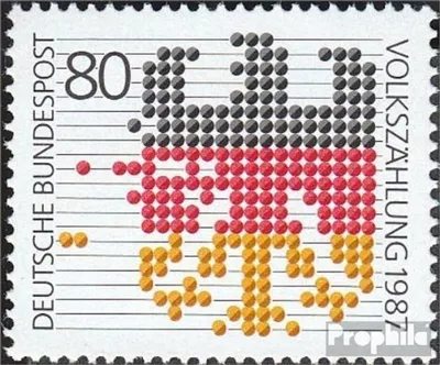 Produktbild von Briefmarken BRD (BR.Deutschland) 1987 Mi 1309 (kompl.Ausgabe) postfrisch Volkszählung