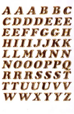 Obrázok produktu pre Herma 4192 Buchstaben 8 mm A-Z Prismaticfolie gold glitzernd 1 Bl.(P)