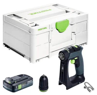 Produktbild von Festool CXS 18-Basic Akku Bohrschrauber 18 V 40 Nm Brushless + 1x Akku 4,0 Ah + Systainer - ohne Ladegerät