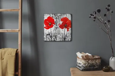 Produktbild von Coloray Hodiny Unikátní 30x30 cm  Tiché hodiny Pro obývací pokoj a kuchyň Nástěnné hodiny Plátno Bílé ručičky hodin - Koupené květiny