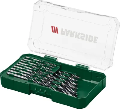 Produktbild von PARKSIDE® HSS-Spiralbohrer-Set / Steinbohrer-Set / Holzbohrer-Set / Bitschrauber-Set »PBB 4 C2« (HSS- Spiralbohrer Set 15ltg.)