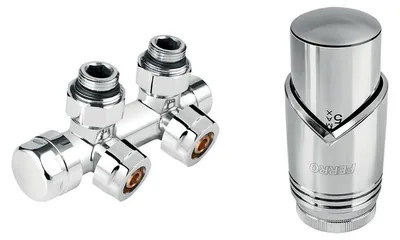 Produktbild von Novaservis Heizkörpersatz mit Mittelanschluss, Eckanschluss ZTD30CR