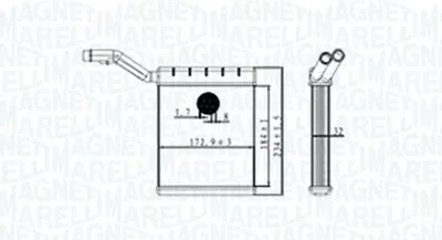 Image de Échangeur thermique MAGNETI MARELLI, chauffage d'habitacle x