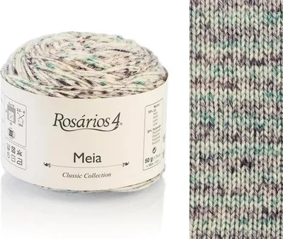 Produktbild von Rosarios 4 Meia Print 122 Sockenwolle, Wolle, weich, langlebig, sportliche Stärke