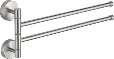 Image de Porte-serviettes double, pivotant, chromé (7039242-00)