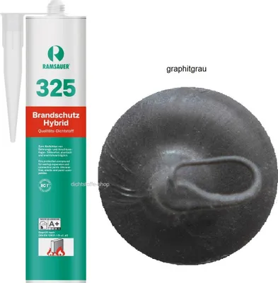 Produktbild von Ramsauer 325 Brandschutz Hybrid graphitgrau 310ml Kartusche B1 Fugen Dichtstoff