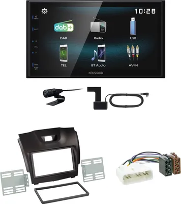 Produktbild von Kenwood DMX-125DAB USB Bluetooth MP3 DAB+ Einbauset für Isuzu D-Max 2