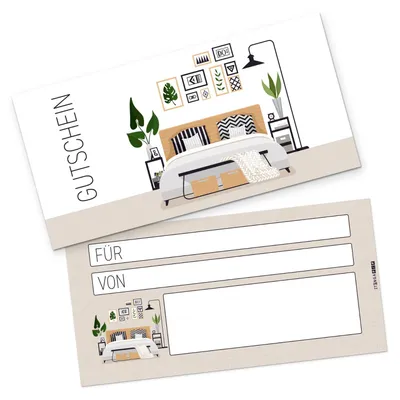 Produktbild von itenga Geschenkgutschein Hotel / Übernachtung Postkarte zum Ausfüllen