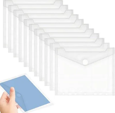 Image de Classeurs transparents A5 avec 10 pochettes, pour l'archivage, 23 x 18 cm
