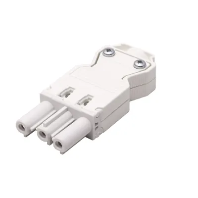 Obrázek produktu pro BACHMANN Konektor síťový 230V/20A, samice, na kabel (GST18), bílý (375.514) (19.07.3546)