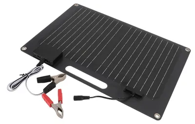 Zdjęcie produktu dla Przenośny panel słoneczny 100W - Wyjścia USB - Szybkie ładowanie dla telefonu i laptopa - Bardzo wydajne ładowarki słoneczne - Idealne do łodzi...