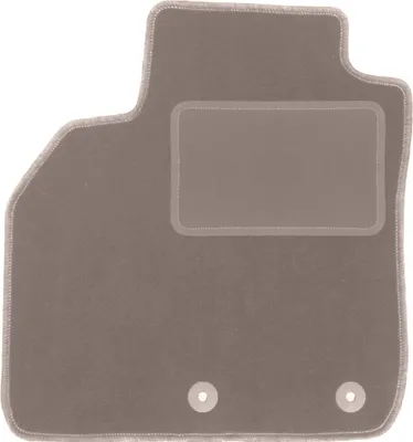 Produktbild von Fahrerfußmatte Velours beige passend für Renault Grand Scenic III (2009-2015, 7 Personen) – mit Befestigungen – passgenau