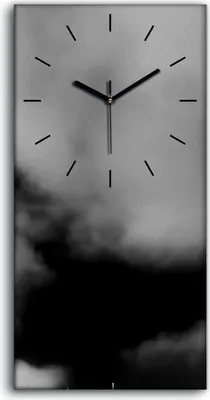 Produktbild von Wanduhr Bürouhr Leinwand Bild 30x60 Gemälde Stadt Straße London Rote Busse Kunst - schwarze Hände