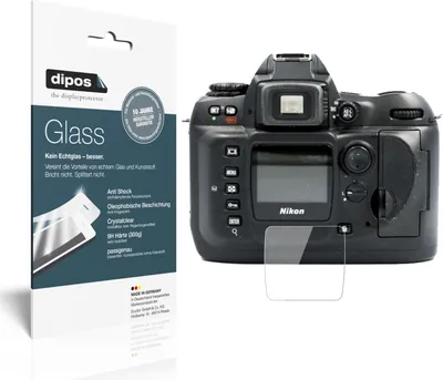 Produktbild von 2x Schutzfolie für Nikon D100 - Anti-Shock 9H Folie dipos Glass Kunststoffglas
