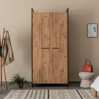 Obrázek produktu pro Skye Decor, Dynamic - 07, šatní skříň, borovice atlantská, 100 % MELAMÍNEM POVLÁKNĚNÁ DESKA, 104 x 52 x 225 cm