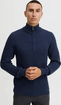 Produktbild von 11 Project PRAdam Herren Strickpullover Grobstrick mit Stehkragen Troyer