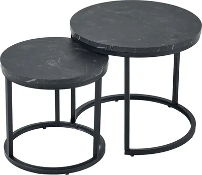 Zdjęcie produktu dla Stolik pomocniczy 45 cm, marmurowy, nowoczesny, do salonu – KUP TERAZ