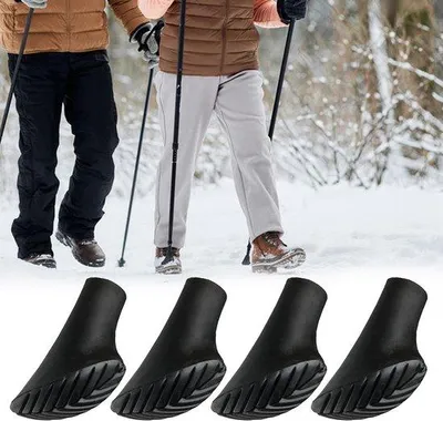 Immagine prodotto di Cuscinetti ammortizzanti in gomma per il nordic walking, 11 mm, neri, antiscivolo