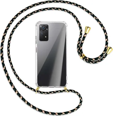 Produktbild von Handykette Backcover-Schutzhülle mit Band (Metall goldfarben) für Xiaomi Redmi Note 11 Pro 4G/5G (EU) - camouflage