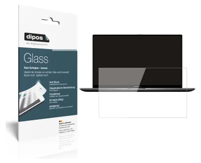 Produktbild von 2x Schutzfolie für Xiaomi RedmiBook 16 16.1 Zoll - Anti-Shock 9H Folie dipos Glass Kunststoffglas