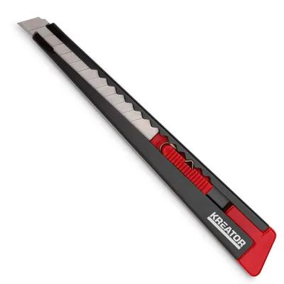 Produktbild von Cuttermesser mit 9 mm Klinge Kohlenstoffstahl, Auto Lock