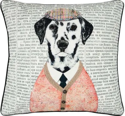 Produktbild von STOF | Sofakissen - PETER - 45x45 cm - Dalmatiner Motiv - Stilvoll und Bequem - Ideal für jedes Zuhause
