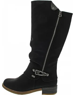 Produktbild von Rieker  Damenschuhe Gefüttert Schaftstiefel Schwarz Freizeit, Schuhgröße:36 EU
