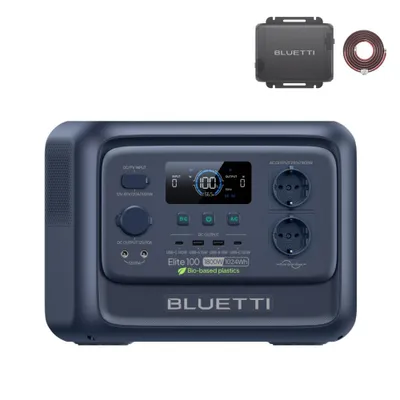 Immagine prodotto di BLUETTI Elite 100 V2: stazione di ricarica portatile e caricabatterie da 1024 Wh/1800 W, generatore-caricabatterie da 1200 W, ricarica rapida in auto in 3,4 ore, ideale per il campeggio in auto